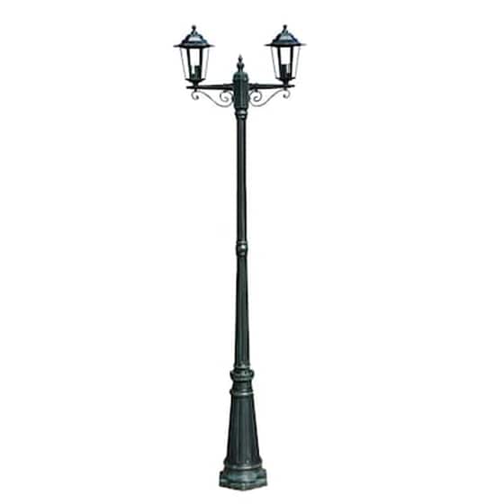 Vidaxl Preston Στύλος Φωτισμού Κήπου 2φωτος Πράσινος 215 Cm image 0