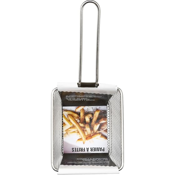 Μεταλλικό Καλάθι Σερβιρίσματος Spitishop Ατσάλινο 20.5x9x11 cm - Ασημί image 1