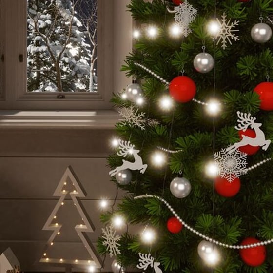 Χριστουγεννιάτικα Λαμπάκια VidaXL 200 LED 5 Τεμάχια - Ψυχρό Λευκό image 3