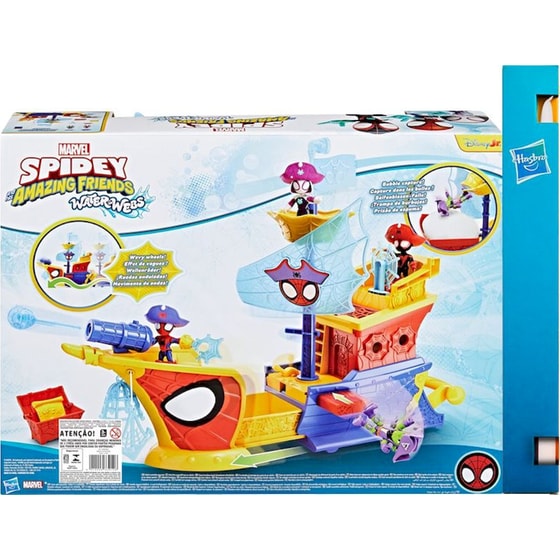 Παιχνιδολαμπάδα Hasbro Marvel Spidey And His Amazing Friends Waterwebs Καράβι Ahoy Bubble (G0666) image 0
