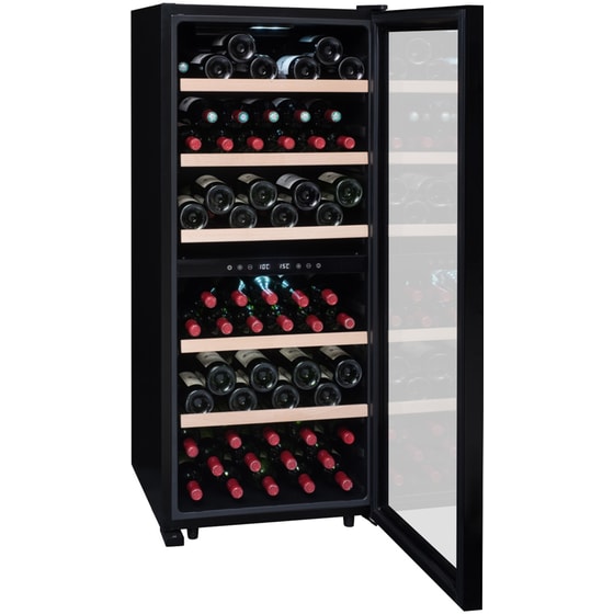 Συντηρητής Κρασιών LA SOMMELIERE SLS102DZBLACK για 102 Μπουκάλια με Anti-Vibration Σύστημα και LED φωτισμό - Μαύρο image 1