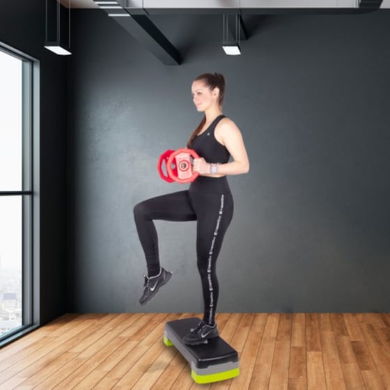 Body Pump Μπάρα InSPORTline Pumpino INS-21699 140cm 19kg Κούφια από Ατσάλι με 6 Δίσκους Βαρών και Κολάρα image 5