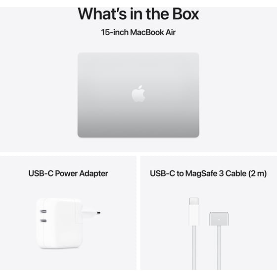Apple MacBook Air with M4 Chip 15.3"QHD (Apple M4/24GB/512GB SSD/MacOS) Silver image 9