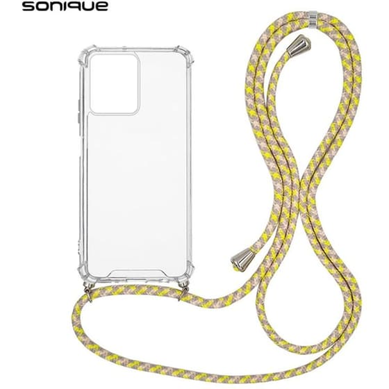 Θήκη  Xiaomi Redmi 13C 4G - Sonique Armor Clear Με Κορδόνι - Πολύχρωμο image 0