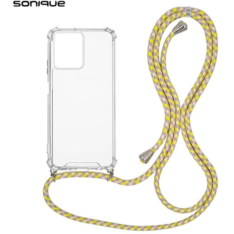 Θήκη Xiaomi Redmi 13C 4G - Sonique Armor Clear Με Κορδόνι - Πολύχρωμο