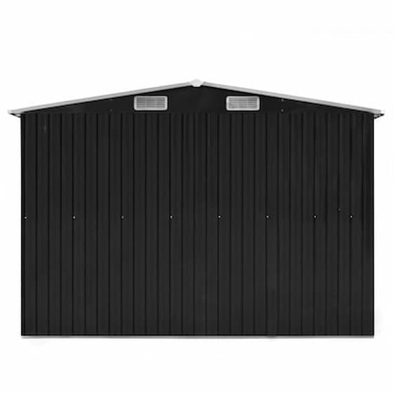Vidaxl Αποθήκη Κήπου Ανθρακί 257 X 298 X 178 Εκ. Μεταλλική image 5