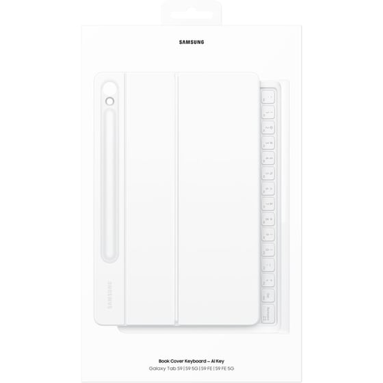 Samsung Book Cover Keyboard - AI Key για Galaxy Tab S9/S9 FE/S10 FE/S10 Lite - White image 10
