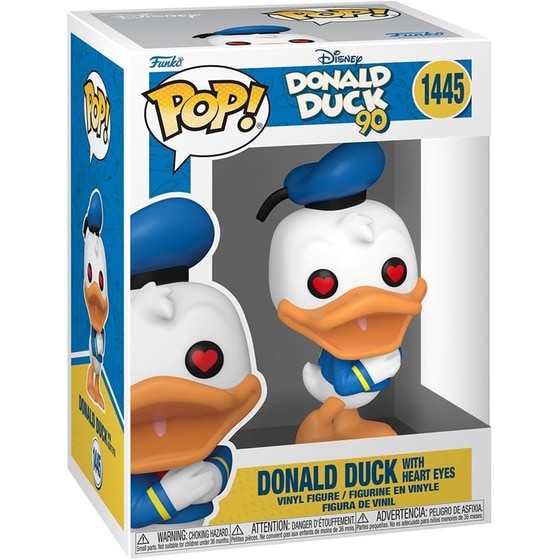 Funko Pop! Disney - Donald Duck 90th Anniversary - Donald Duck with Heart Eyes #1445 image 1