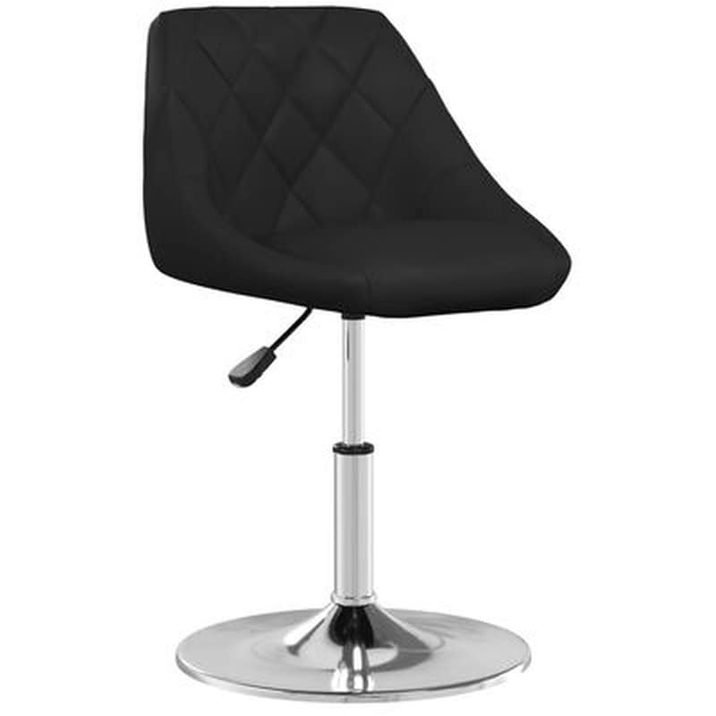 Καρέκλα Τραπεζαρίας Vidax lαπό Συνθετικό Δέρμα - Μαύρη VIDAXL