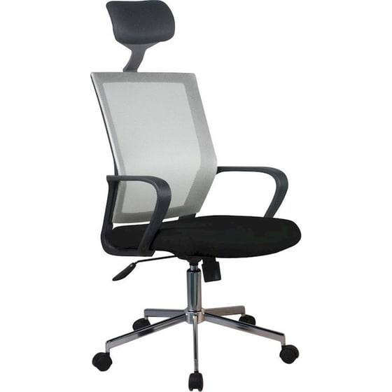 Καρέκλα Γραφείου ArteLibre Φοίβη από Ύφασμα Mesh - Γκρι/Μαύρη image 0