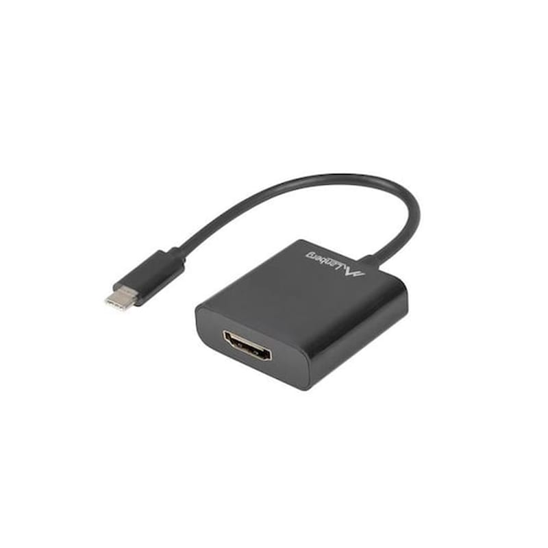 Adapter Lanberg Ad-uc-hd-01 (usb Type C M - Hdmi F; 0,15m; Black Color)