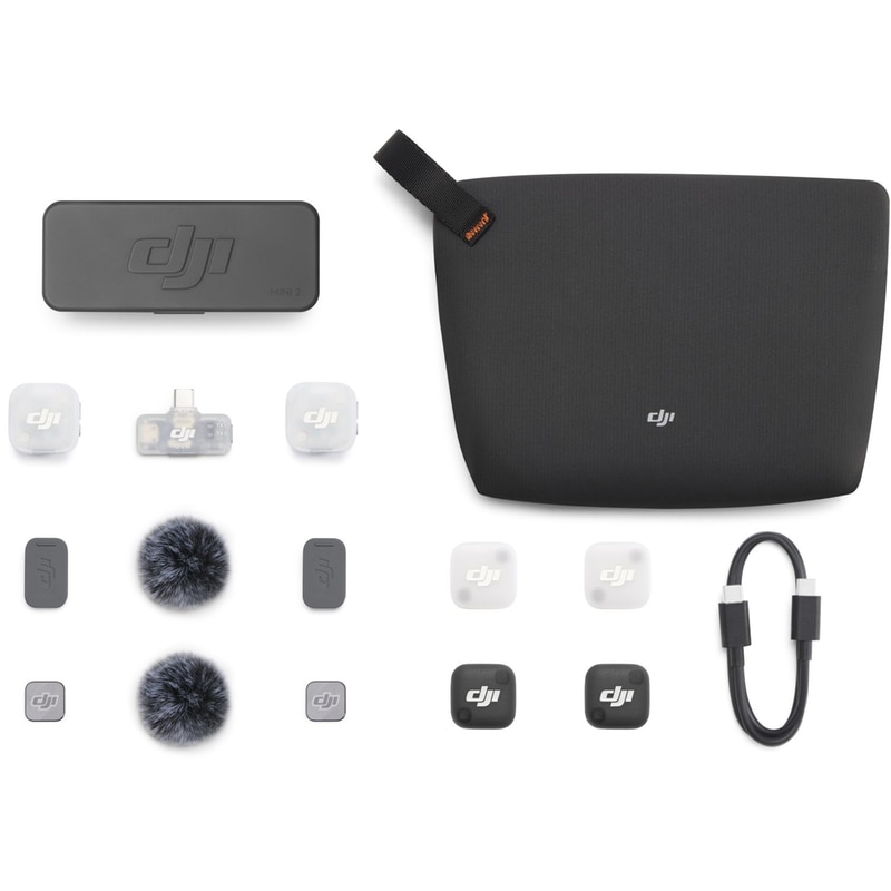 Μικρόφωνο DJI Mic Mini 2 2TX + 1 Mobile RX + Θήκη φόρτισης DJI