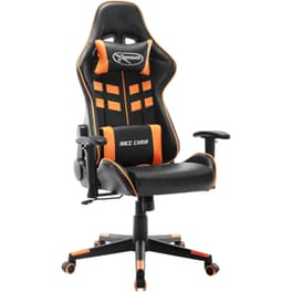 Καρέκλα Gaming VidaXL από Τεχνητό Δέρμα - Μαύρη/Πορτοκαλί