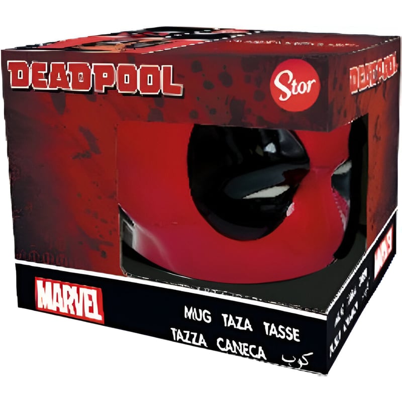 Κούπα 3D Stor Deadpool Κεραμική 414 ml - Κόκκινη/Μαύρη STOR