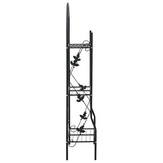 Vidaxl Ραφιέρα Φυτών Τριώροφη Μαύρη 52 X 28 X 128 Εκ. Σιδερένια image 3