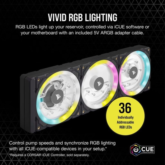 Pump-Reservoir Combo Corsair Hydro X Series XD7 RGB image 2