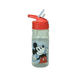 Παγούρι Gim Flip Mickey All In The Name με Καλαμάκι 500 ml Γκρι