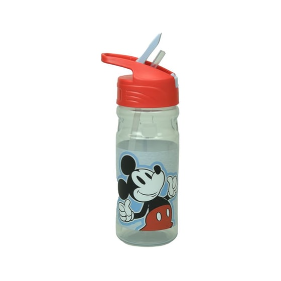 Παγούρι Gim Flip Mickey All In The Name με Καλαμάκι 500 ml Γκρι image 0