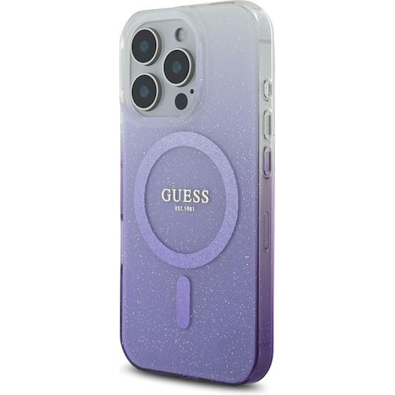 Θήκη Apple Iphone 16 Pro - Guess glitter Gradient with Magsafe -Μωβ (iPhone 16 Pro) image 4