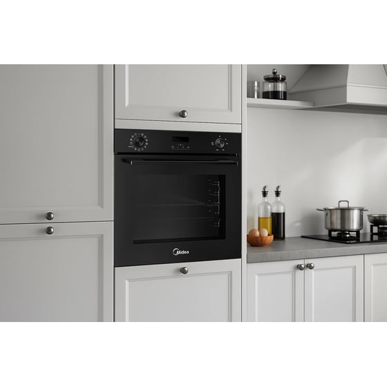 MIDEA MBO7NM30D0-BK 72 Lt Μαύρο Εντοιχιζόμενος Φούρνος Άνω Πάγκου image 10