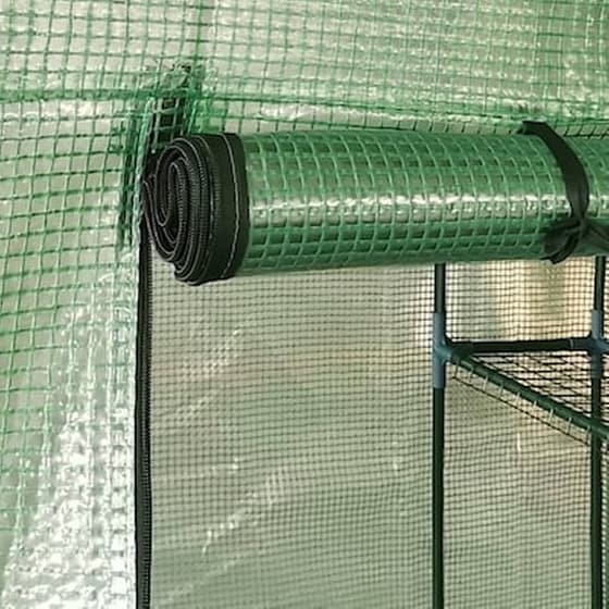 Vidaxl Θερμοκήπιο Με Ράφια 143 X 143 X 195 Εκ. Ατσάλινο image 3