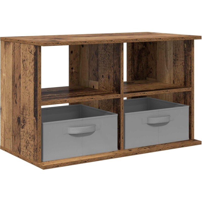 Έπιπλο Τηλεόρασης VidaXL με Συρτάρι 79 x 40 x 48 cm - Παλαιωμένο Ξύλο