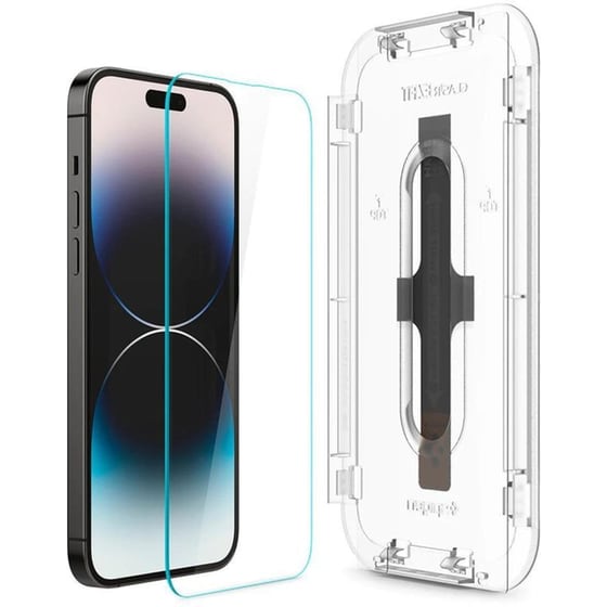 Προστατευτικό οθόνης Apple iPhone 14 Pro Max - Spigen Ez Fit Glas.tr Tempered Glass - Διάφανο (2τμχ) image 1