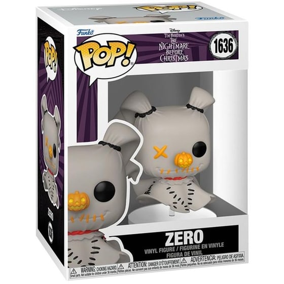 Funko Pop! Disney: The Nightmare Before Christmas (Patchwork) - Zero #1636 Vinyl Figure image 1