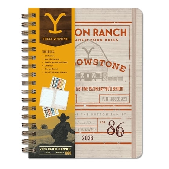 2026 Yellowstone: The Dutton Ranch 13-Month Weekly Planner image 0