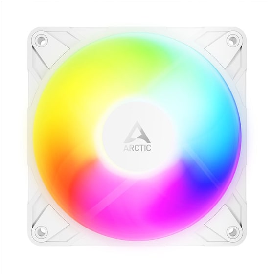 Case Fan Arctic P12 Pro Reverse Blade 120mm με ARGB Φωτισμό και Σύνδεση 4-Pin PWM - Λευκό image 1