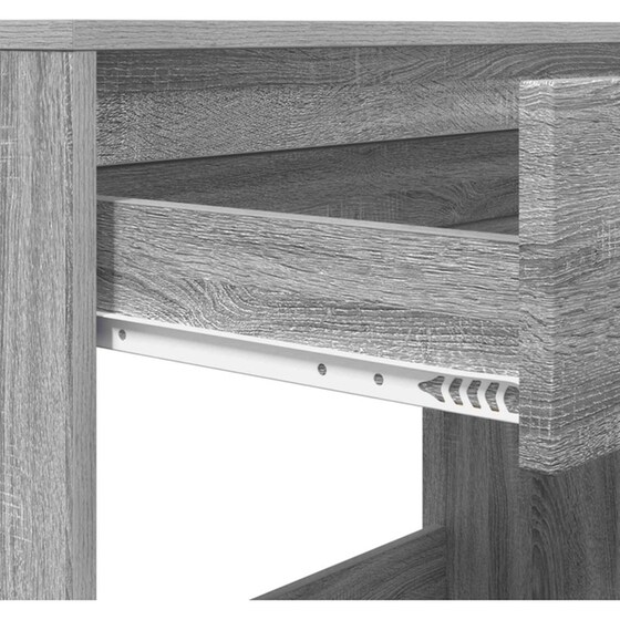 Γραφείο VidaXL με Συρτάρι και Αποθήκευση 100x50x78 cm - Γκρι Sonoma image 8