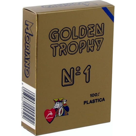 Τράπουλα Modiano Golden Trophy Πλαστική Nο.1 Μπλέ image 1