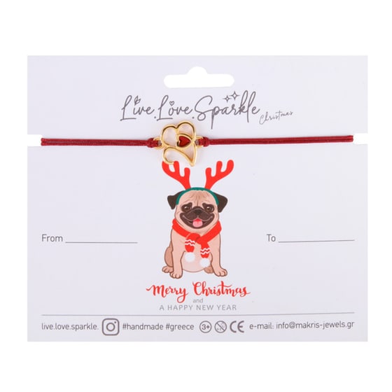 Βραχιολάκι Live Love Sparkle 2023 Καρδούλα Σμάλτο image 0