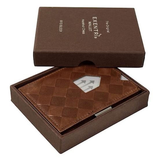 Πορτοφόλι Exentri Hazelnut Chess Exw024 image 3