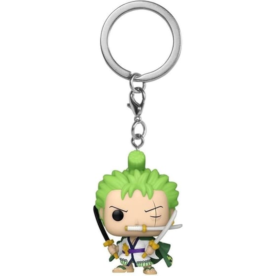 Funko Pocket Pop! Keychain Animation - One Piece - Roronoa Zoro image 0