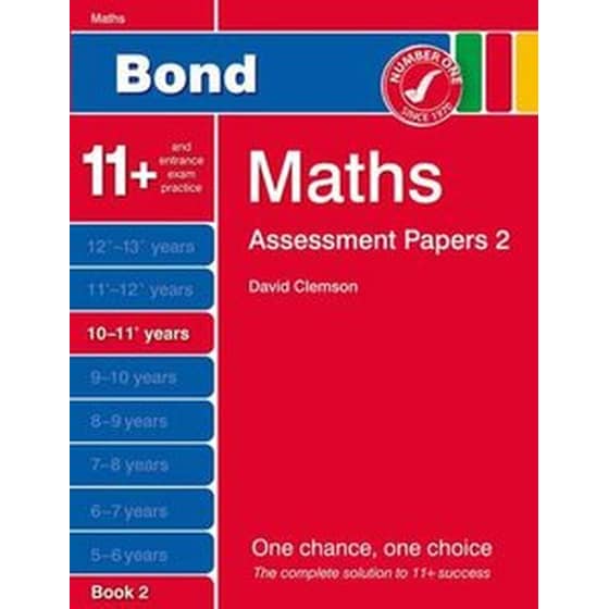 Bond Assessment Papers Maths 10-11+ Yrs Book 2 image 0