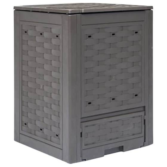 Vidaxl Κομποστοποιητής Κήπου Καφέ 60 X 60 X 83 Εκ. 300 Λίτρα image 0