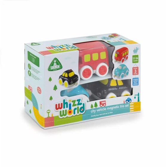 ELC Τρίο Μαγνητικών Οχημάτων Whizz World City image 2