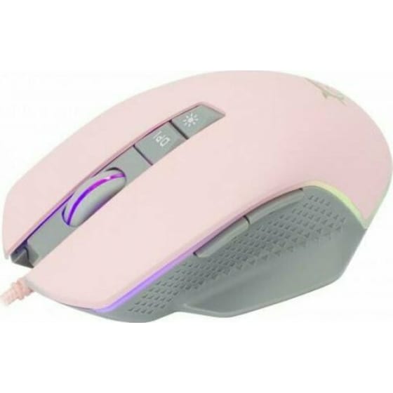 Shark Gareth Pink Gaming Ενσύρματο Ποντίκι - Λευκό image 2