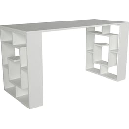 Γραφείο ArteLibre Line από Μοριοσανίδα/Μελαμίνη 140x60x74cm - Λευκό