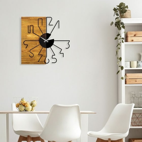 Αναλογικό Ρολόι 24Mall 58x3x58 cm - Καφέ/Μαύρο image 5