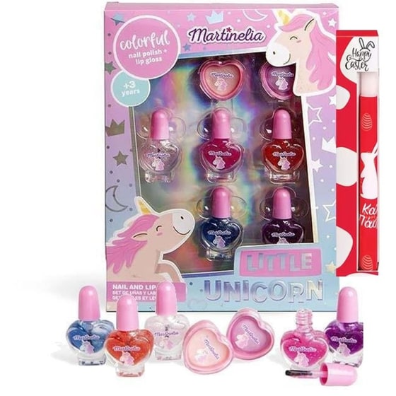 Παιχνιδολαμπάδα Martinelia Little Unicorn Nail And Lip Set - Σετ Ομορφιάς (26012) image 0