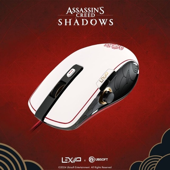 Gaming Ενσύρματο Ποντίκι Lexip x Ubisoft Shadows RGB 12000 DPI - Λευκό image 7