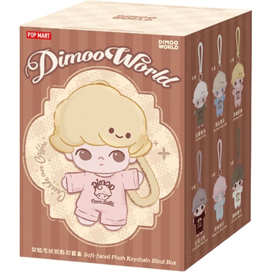 Λούτρινο Μπρελόκ Pop Mart Dimoo Crush on Coffee Series Blind Box image 0