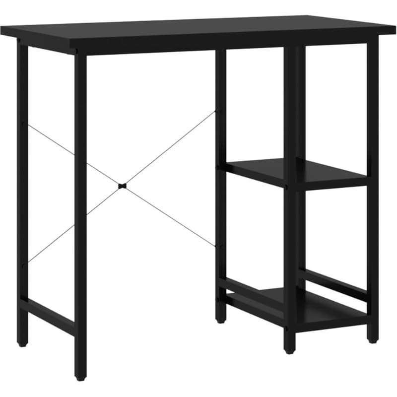 Γραφείο Υπολογιστή VidaXL από MDF και Μέταλλο 80x40x72 cm - Μαύρο