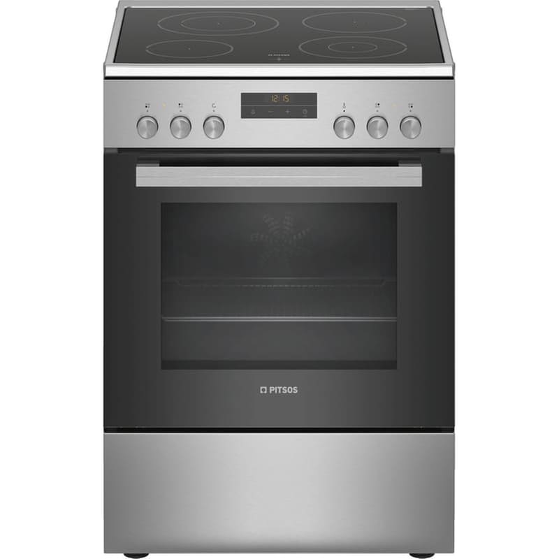 PITSOS PITSOS PHN039350 66 Lt Inox Ηλεκτρική Κουζίνα Κεραμική