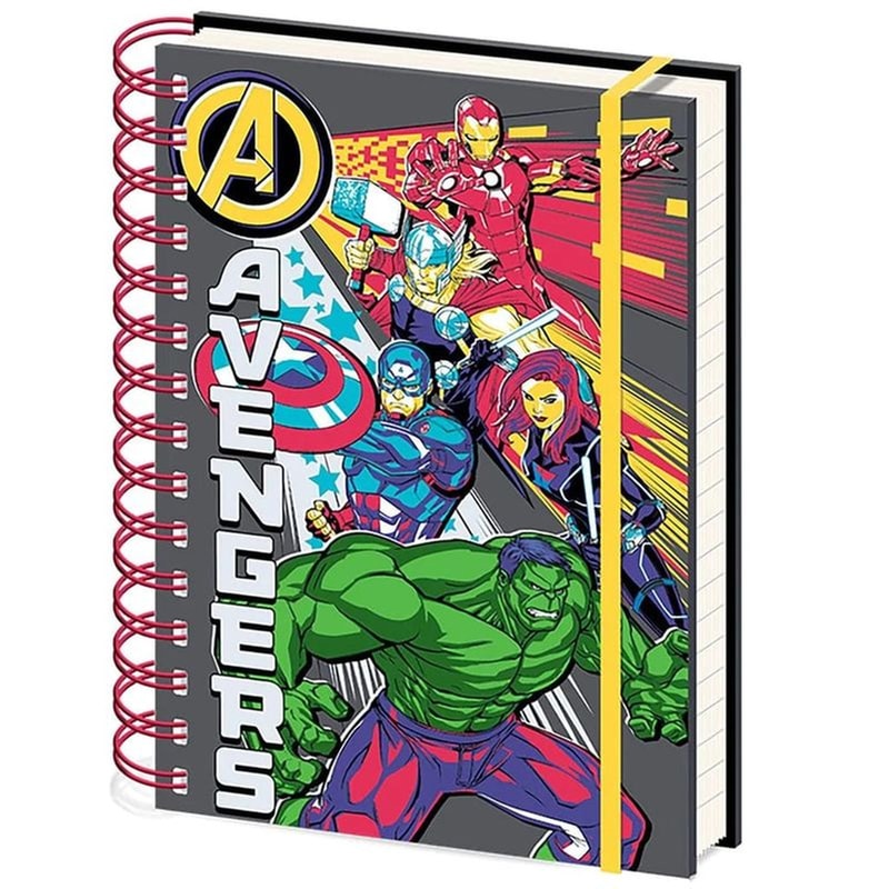 PYRAMID Σημειωματάριο Pyramid Α5 Ριγέ Σπιράλ Marvel - Avengers Burst