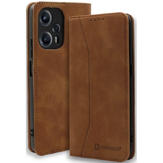 Θήκη Πορτοφόλι Xiaomi Poco F5 - Bodycell - Καφέ image 0