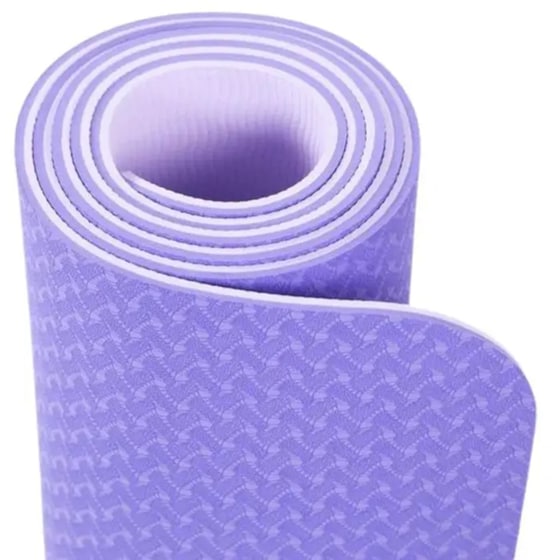 Στρώμα Γυμναστικής Yoga Mat από PVC 183x61x06 cm - Λιλά image 2
