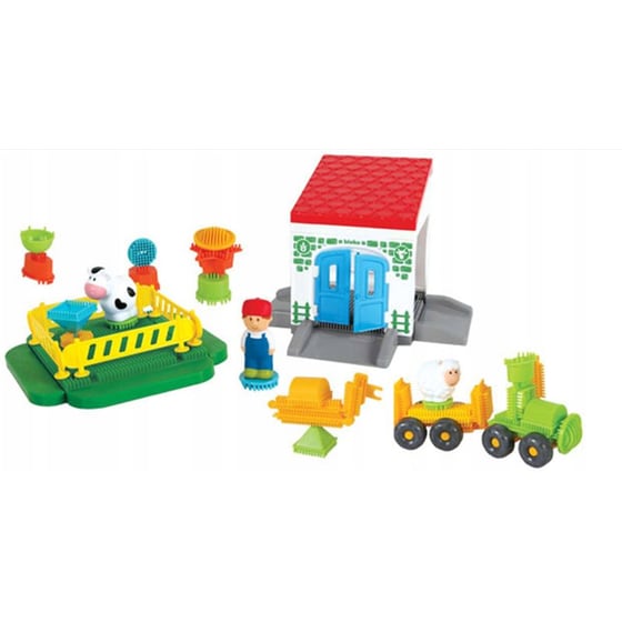 Οδοντωτά Τουβλάκια Με Φιγούρες (100 Κομμάτια) - Farm image 1